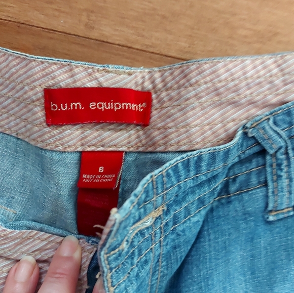 Light Blue Jean Shorts for Women - Picture 2 of 2